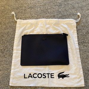 Navy Lacoste pouch